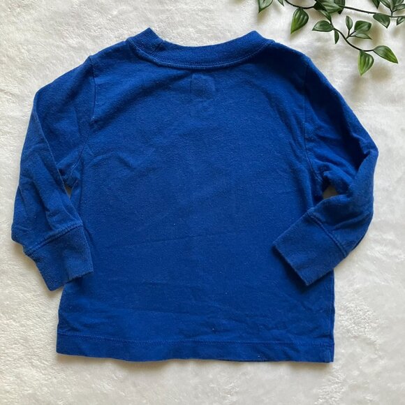 Old Navy 12-18M “I Love My Papa” Long Sleeve Tee Blue & Yellow GUC Baby Unisex - Picture 9 of 13